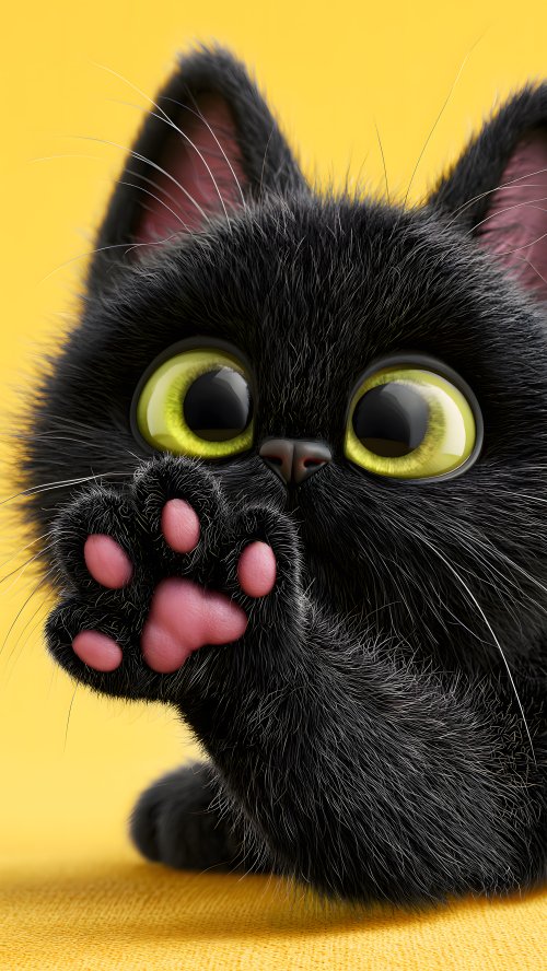 Cute Black Cat Wallpaper - Related Ghetto Wallpapers wallpaper