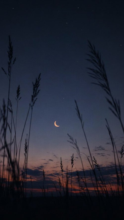 Crescent Moon Twilight View - Related Ghetto Wallpapers wallpaper