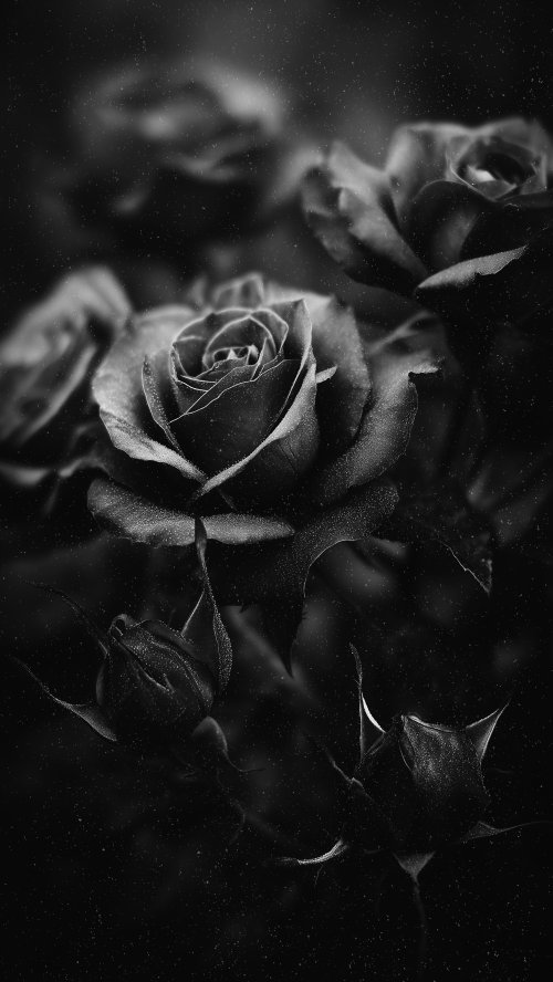 Moody Black Rose Bouquet - Related StockWalls wallpaper