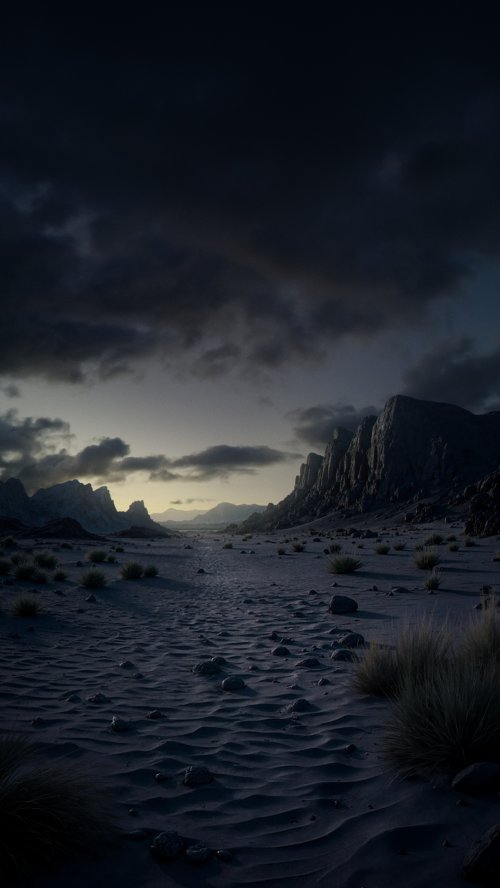 Dark Desert Mountain Landscape - Related Ghetto Wallpapers wallpaper