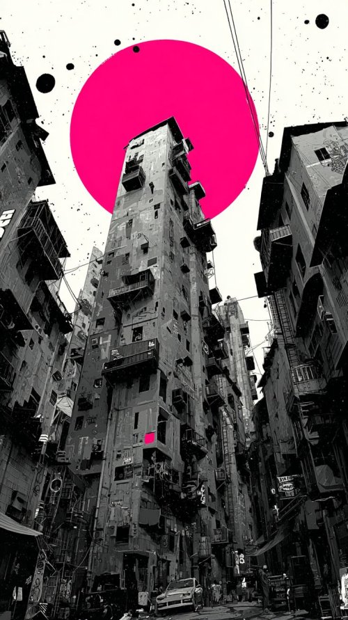 Pink Moon Urban Tower