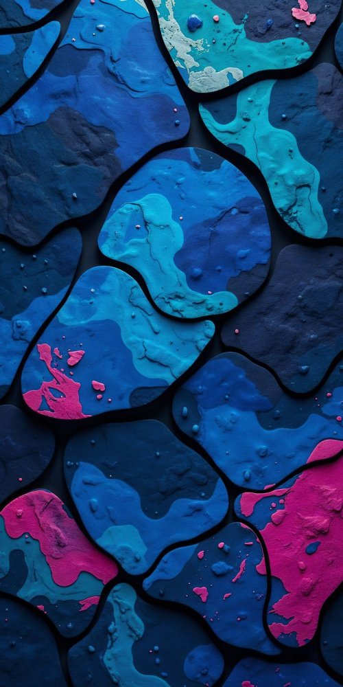 Abstract Blue Pink Layers - abstract Wallpaper