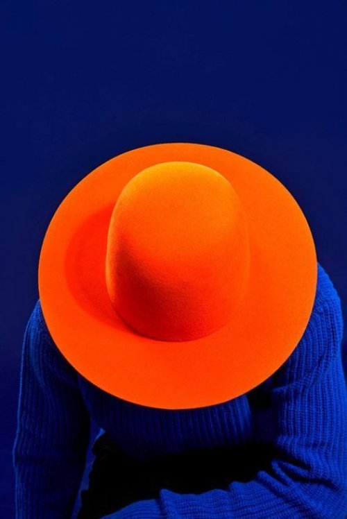 Vibrant Orange Fedora Hat