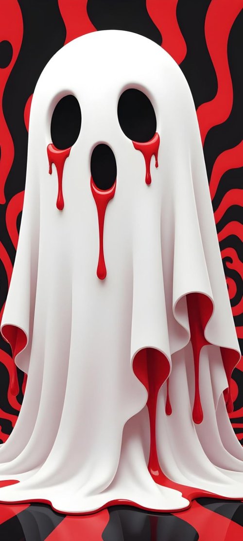 Dripping Red Ghost Wallpaper - horror Wallpaper