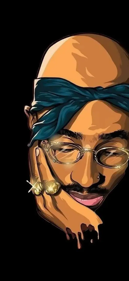 2Pac Cartoon Portrait - Related Dope Wallpapers wallpaper