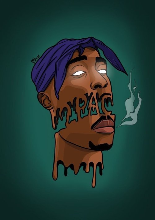 2Pac Drip Art
