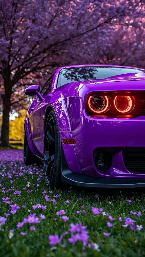 Purple Muscle Car Spring - Related Ghetto Wallpapers wallpaper