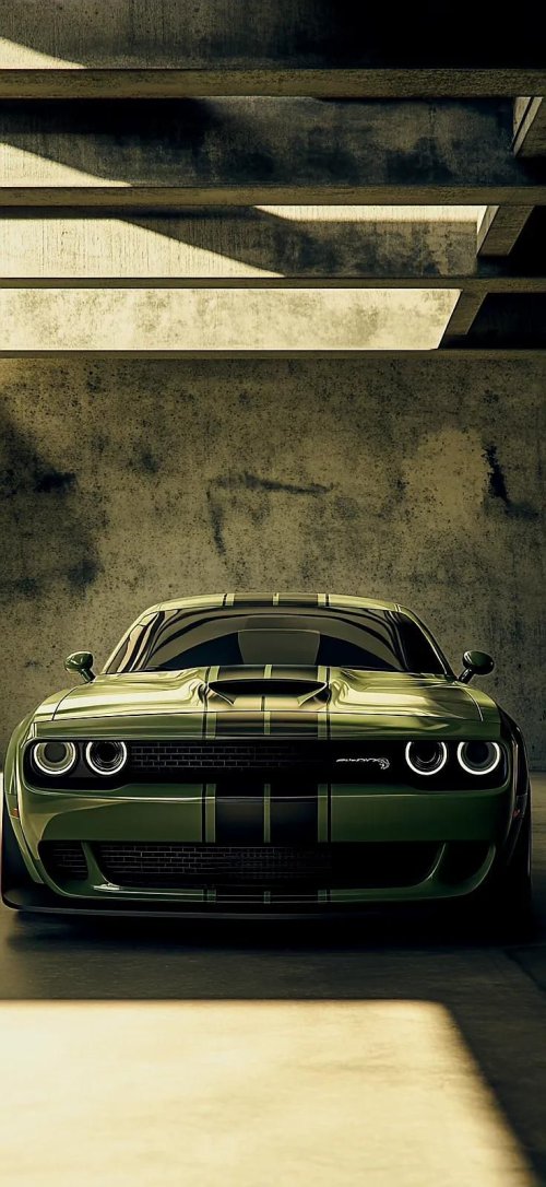 Green Dodge Challenger Muscle - Related Ghetto Wallpapers wallpaper