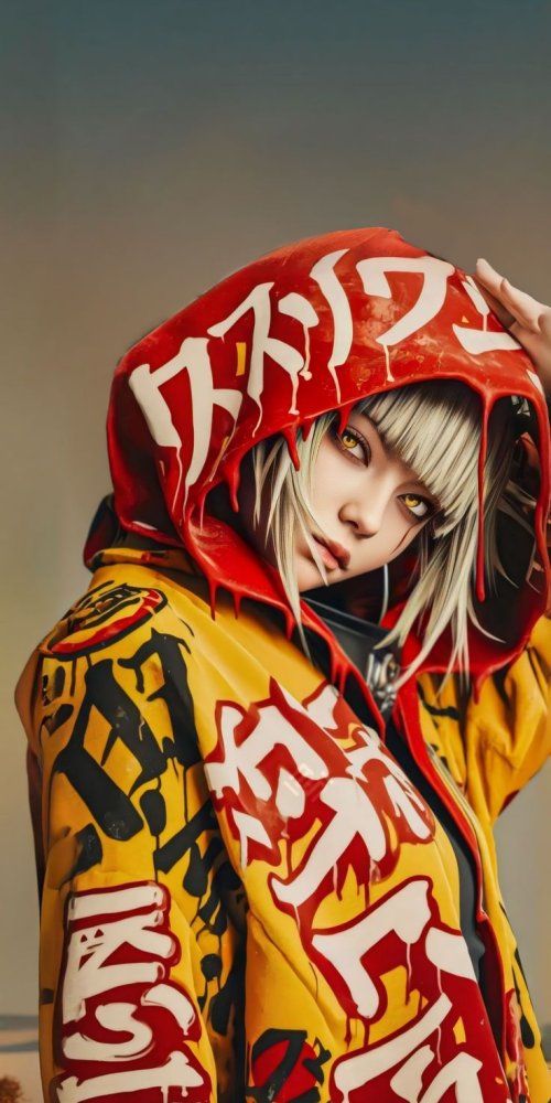 Stylish Urban Anime Girl - Related Ghetto Wallpapers wallpaper