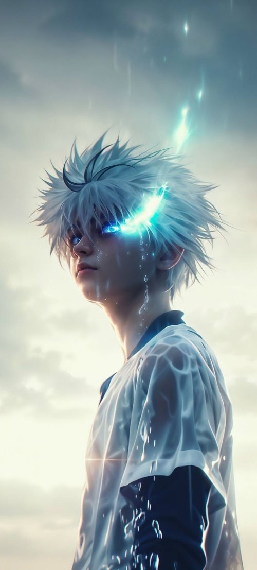 Killua Zoldyck Electric Aura - hunter x hunter Wallpaper
