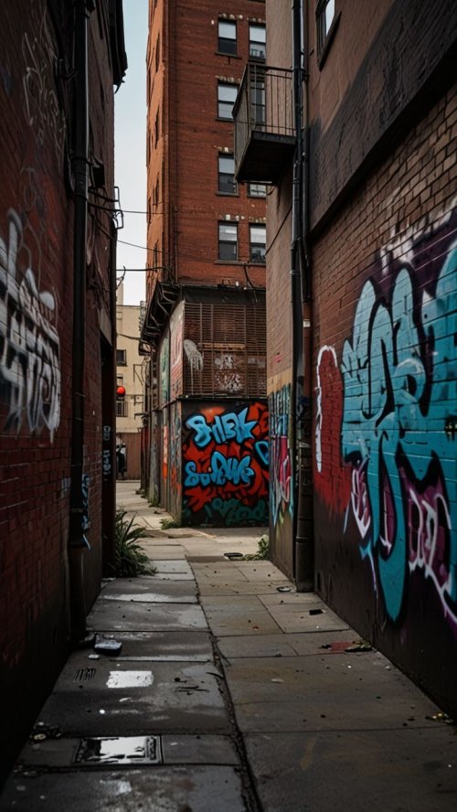 Urban Graffiti Alleyway - Related Ghetto Wallpapers wallpaper