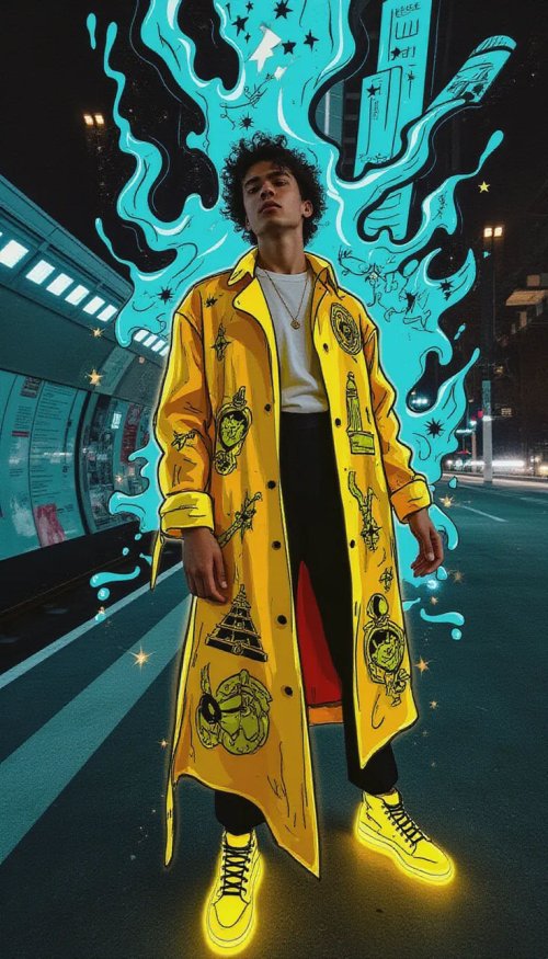 Neon Street Style Portrait - Related Ghetto Wallpapers wallpaper