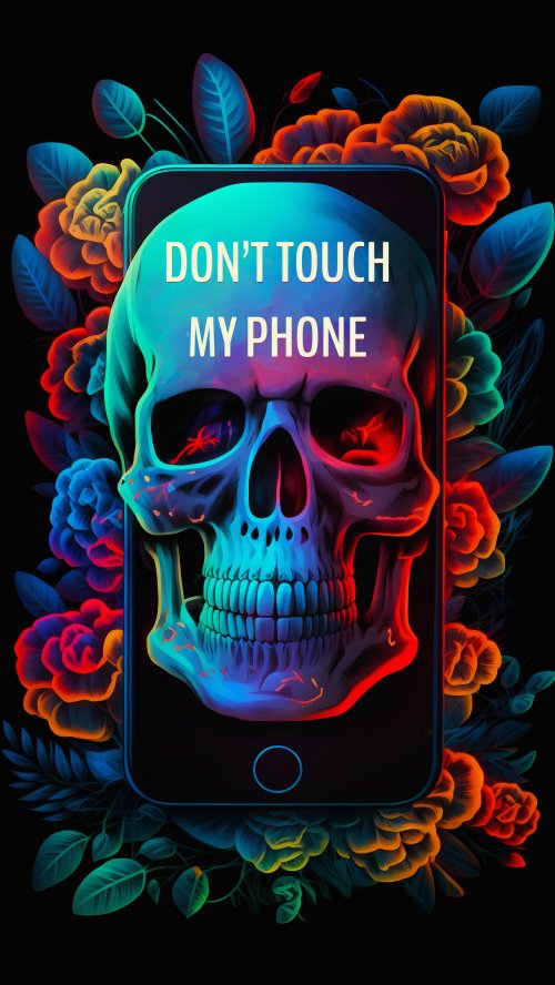 Neon Skull Phone Wallpaper - Related Ghetto Wallpapers wallpaper
