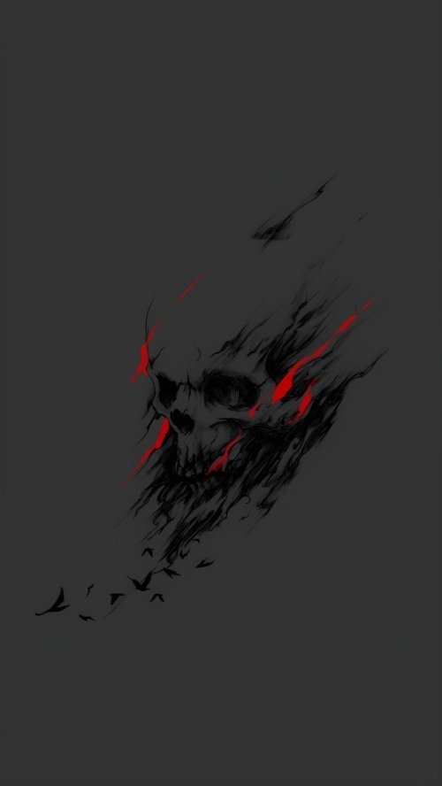 Dark Red Skull Art - Related Ghetto Wallpapers wallpaper