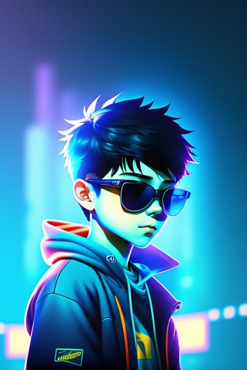 Cool Neon Anime Boy - anime boy Wallpaper