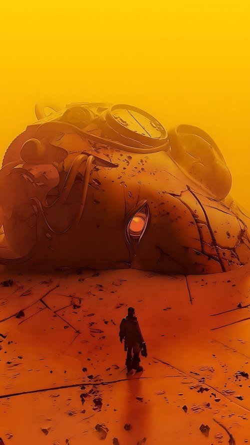 Giant Robot Desert Ruins - Related Ghetto Wallpapers wallpaper