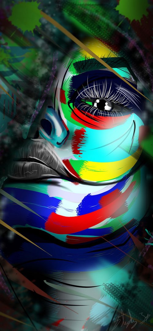 Abstract_Colorful_Face_Portrait