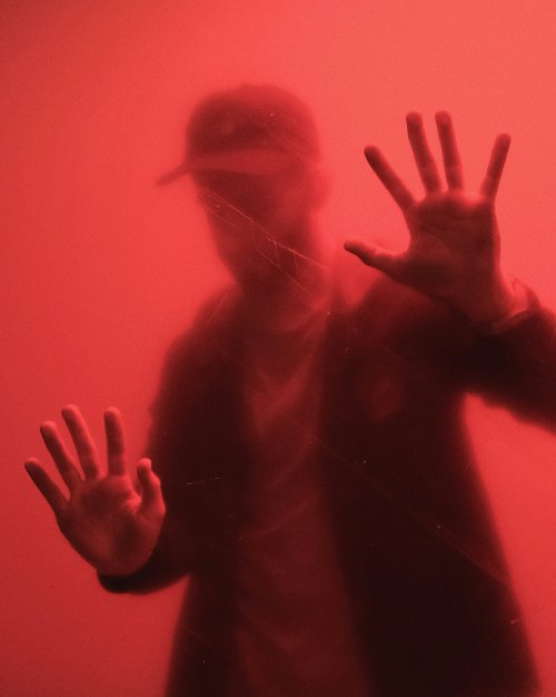 Mysterious Red Silhouette
