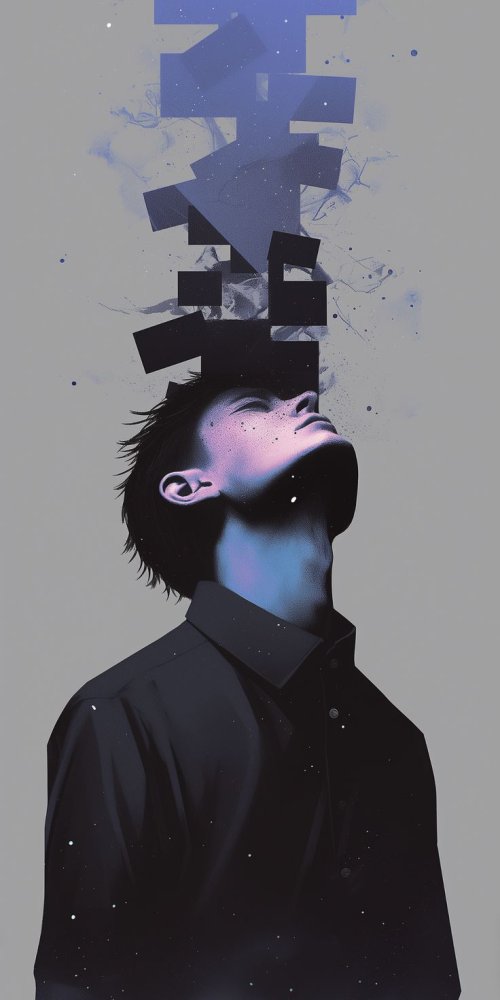 Abstract Contemplation Portrait - Related Dark Wallpapers wallpaper