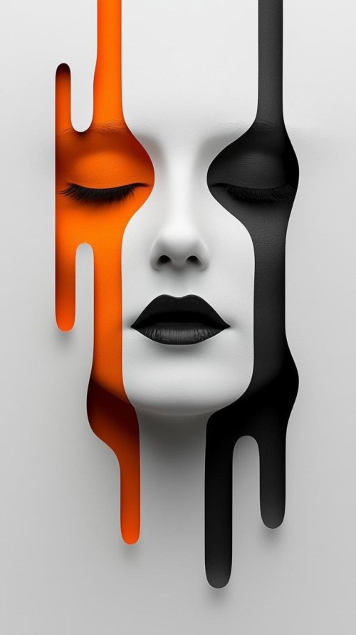 Abstract Face Color Blocks - Related Ghetto Wallpapers wallpaper