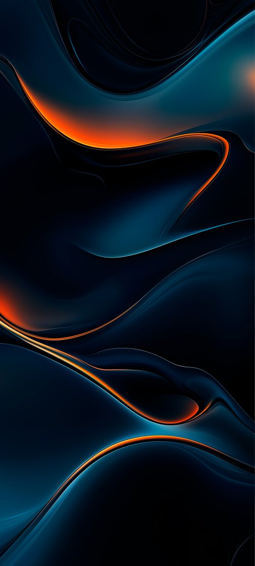 Abstract Neon Waves - abstract Wallpaper