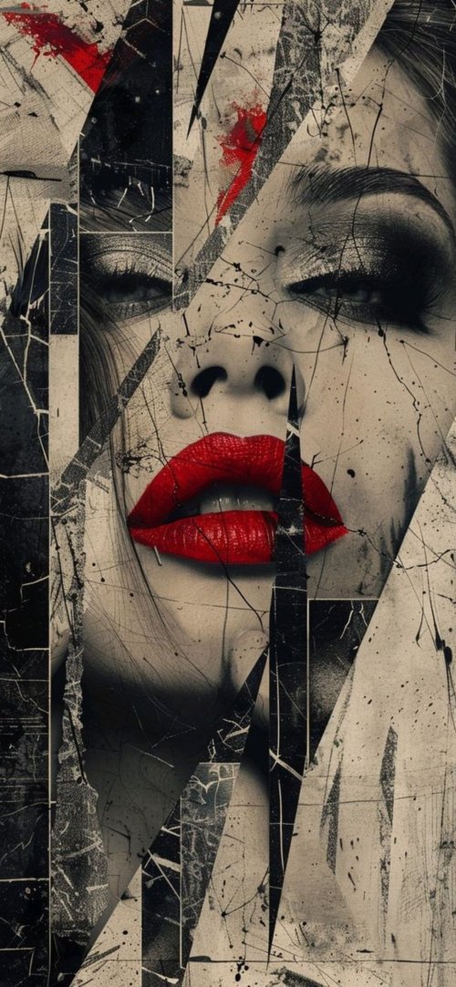 Abstract Woman Portrait - Related Darkify wallpaper
