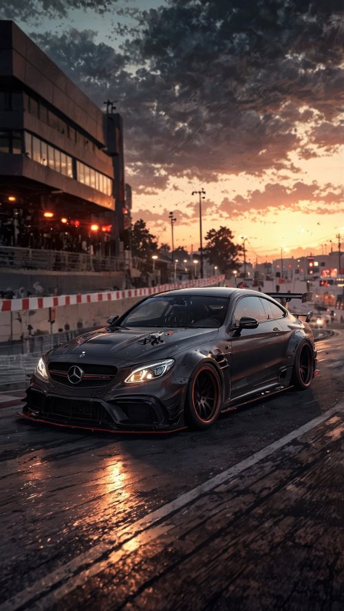 Aggressive Sports Car Sunset - Related Ghetto Wallpapers wallpaper