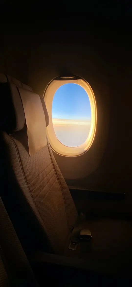 Airplane Window View