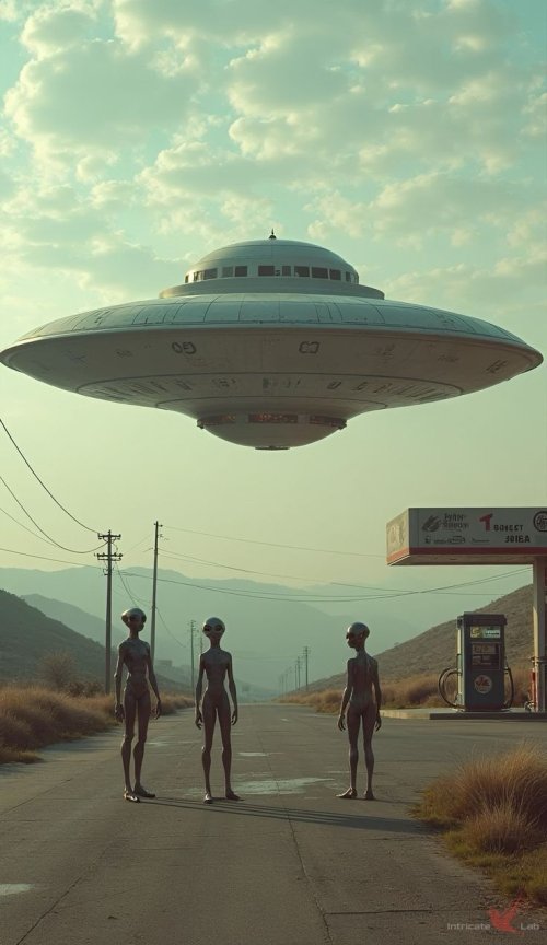 Alien Encounter at Gas Station