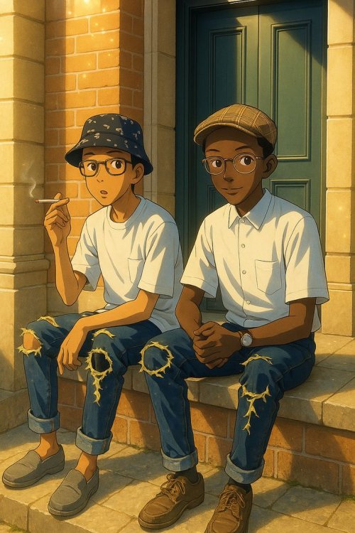 Anime Boys Chilling Out