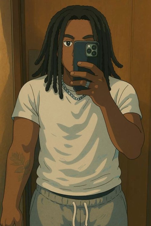 Anime Selfie with Dreads - Related Ghetto Wallpapers wallpaper