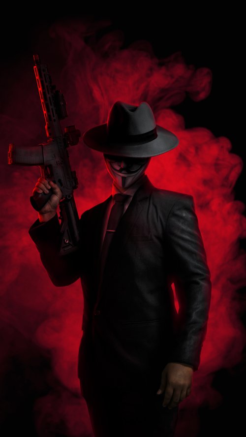 Anonymous Gunman in Red