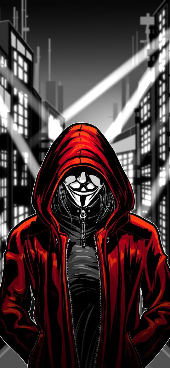 Anonymous Red Hoodie