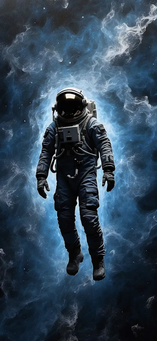 Astronaut in Nebula - Related Dark Wallpapers wallpaper