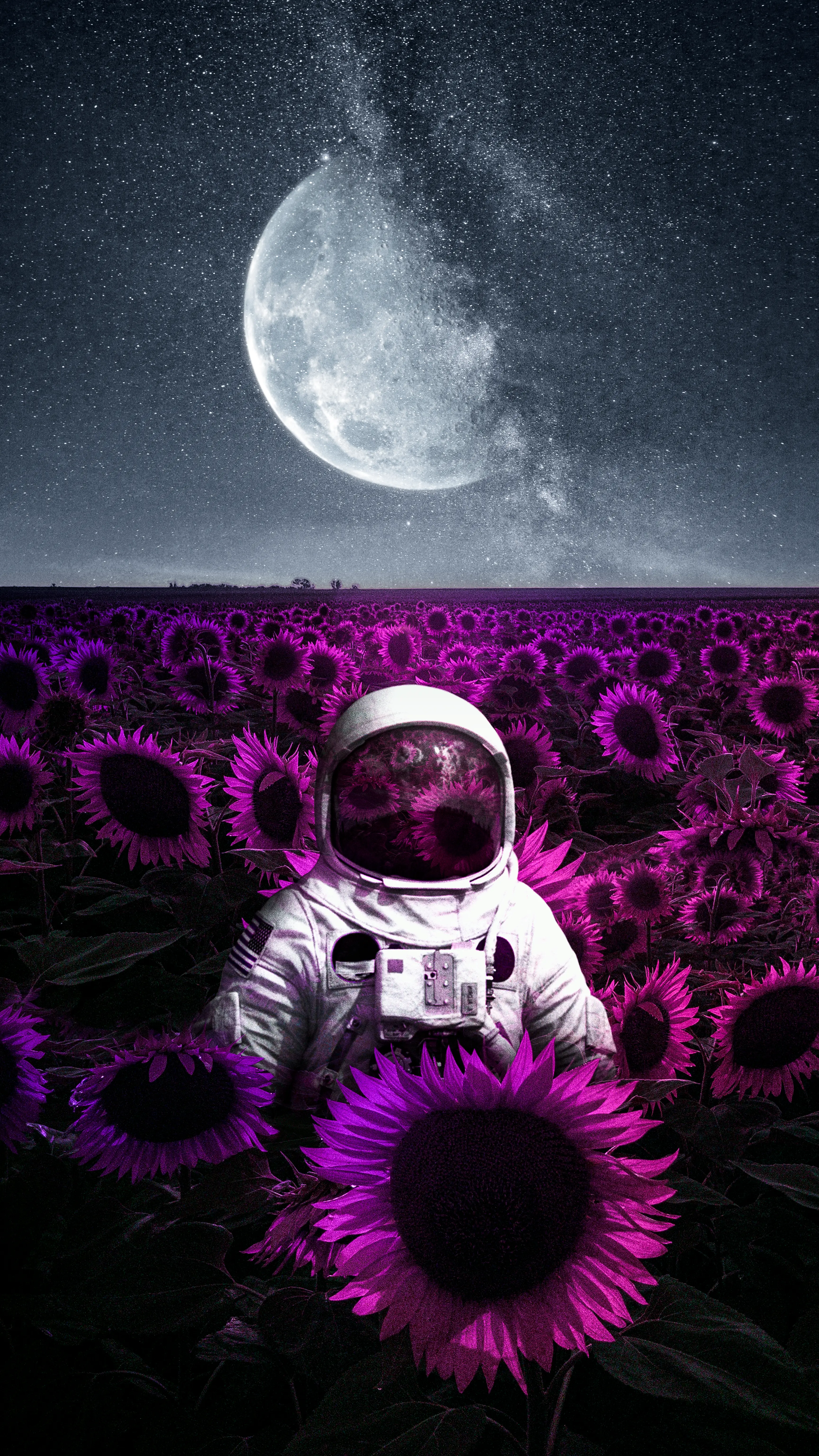 Astronaut Sunflower Field Dream - Related Dope Wallpapers wallpaper