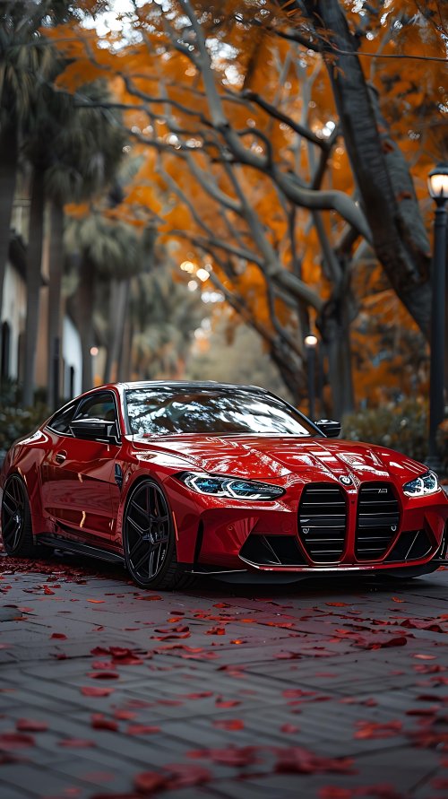 Autumn Red BMW