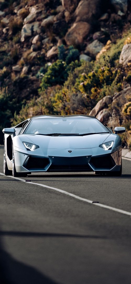 Aventador on Mountain Road