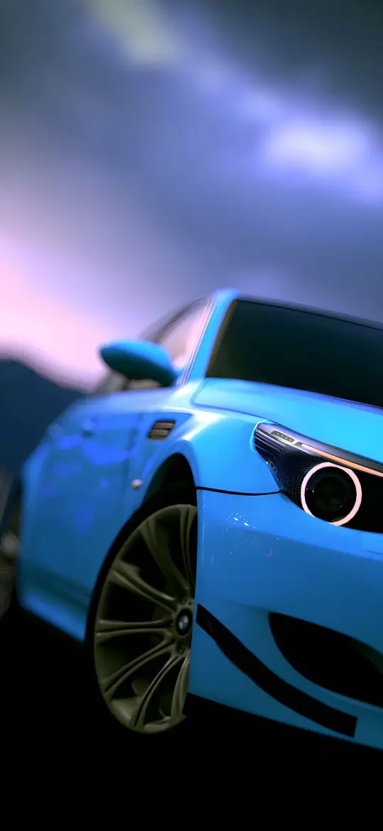 Azure BMW Close-Up - Related Dark Wallpapers wallpaper
