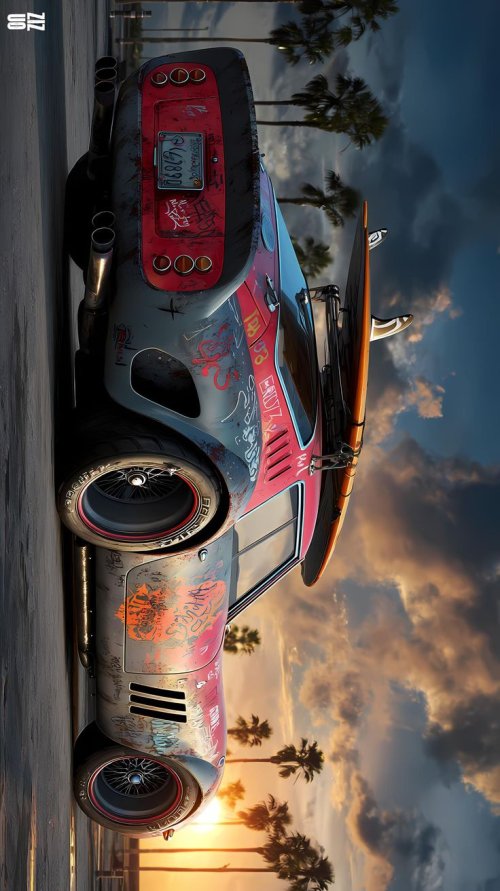 Graffiti Surf Sports Car - Related Ghetto Wallpapers wallpaper