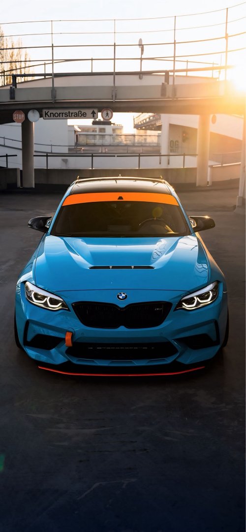 Blue BMW M2 Sunset - Related Anime Wallpapers wallpaper