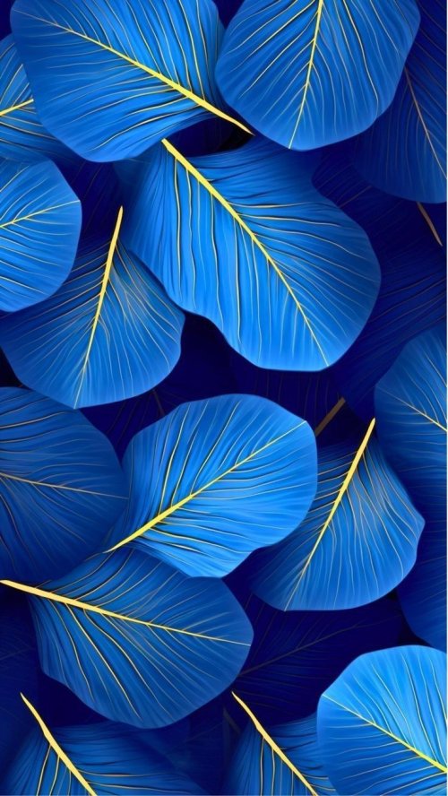 Blue Golden Leaves - Related Ghetto Wallpapers wallpaper