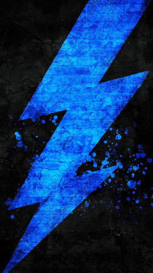 Blue Lightning Grunge - abstract Wallpaper
