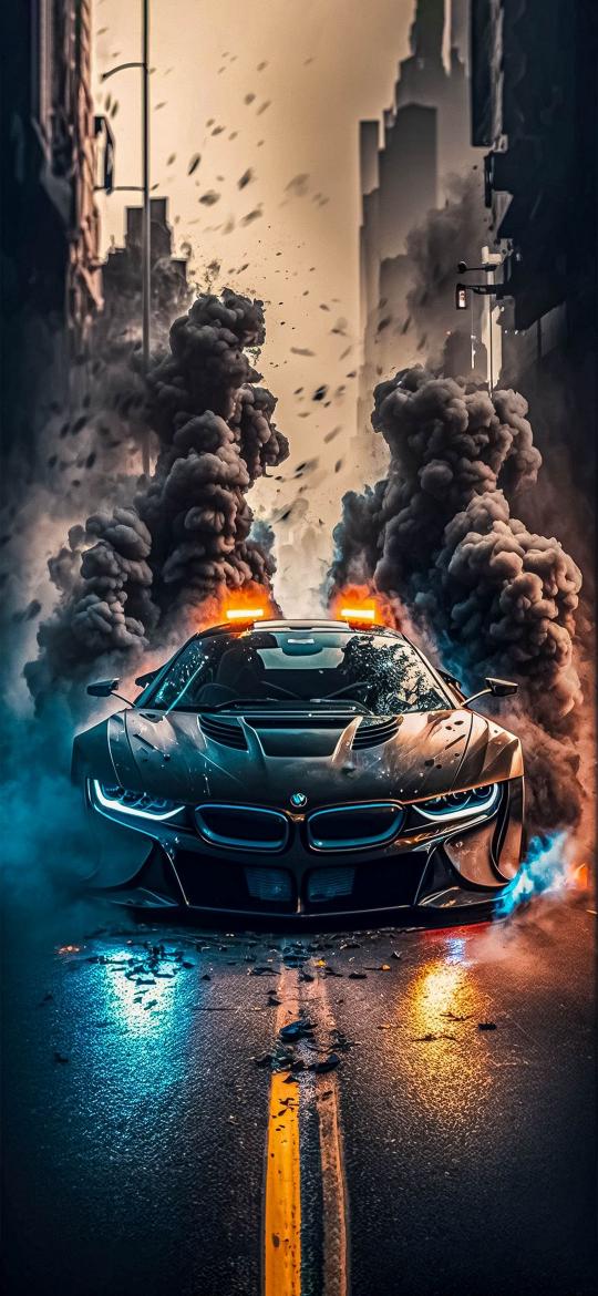 BMW i8 Smoke Show - Related Dope Wallpapers wallpaper