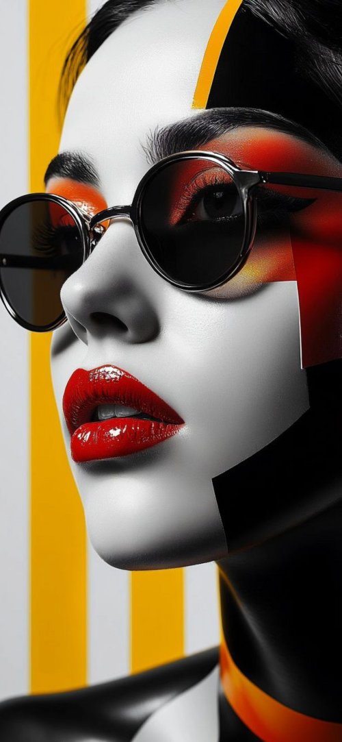 Bold Geometric Portrait - Related Ghetto Wallpapers wallpaper