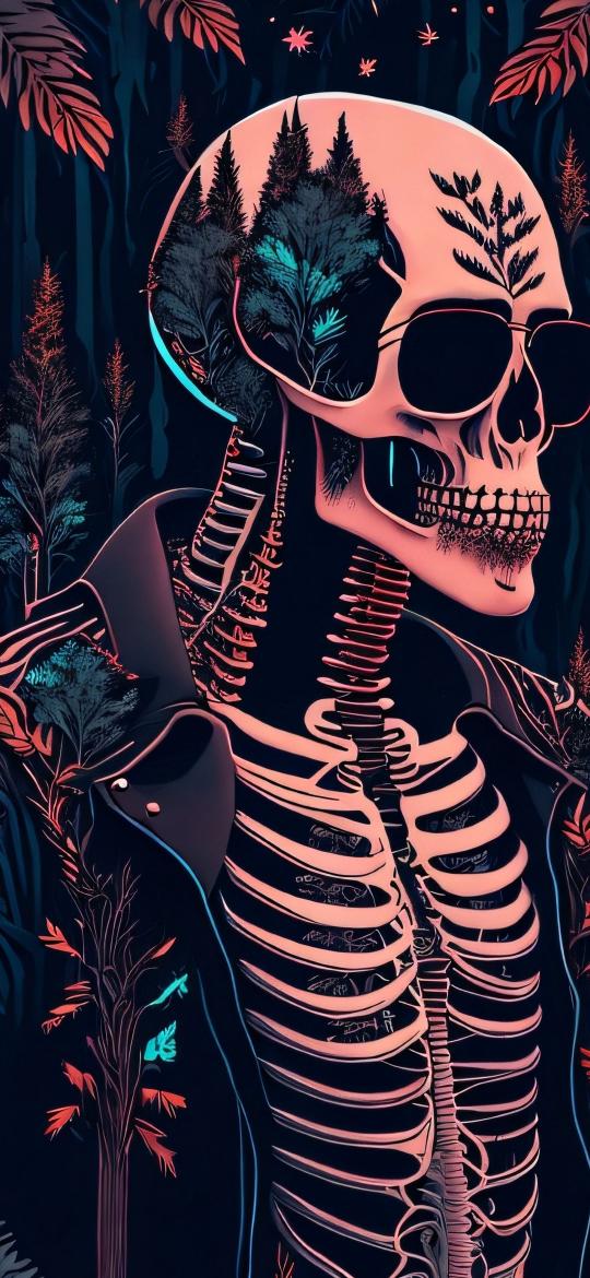 Botanical Skeleton Cool Vibes - Related Ghetto Wallpapers wallpaper