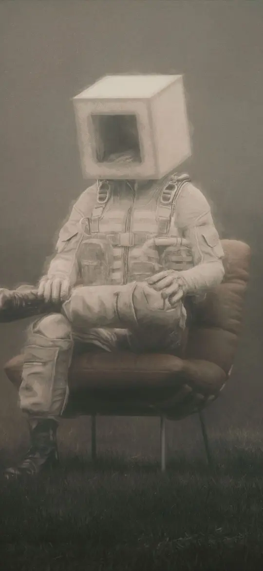 Boxhead Soldier Contemplation - Related 4K Wallpapers wallpaper