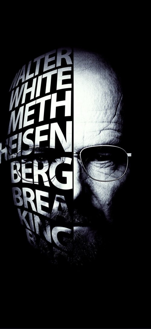 Breaking_Bad_Split_Typography_Portrait - Related Anime Wallpapers wallpaper