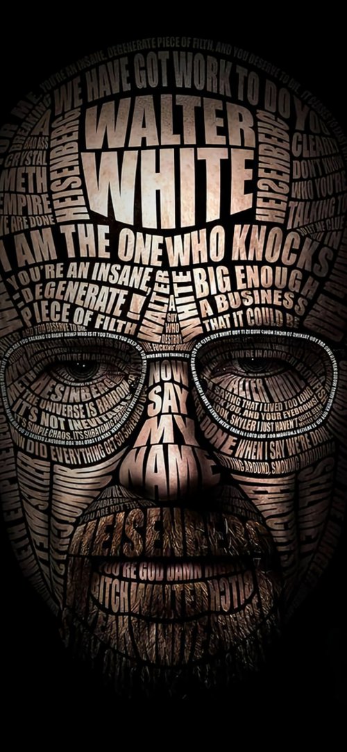 Breaking_Bad_Walter_White_Typography - Related Ghetto Wallpapers wallpaper
