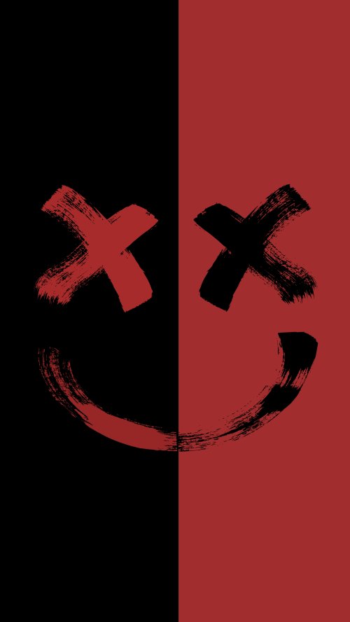 Brushstroke Smiley Face - Related Darkify wallpaper