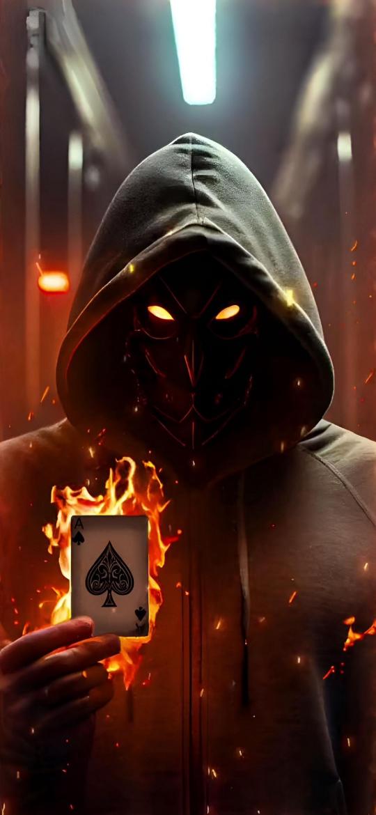 Burning Ace of Spades
